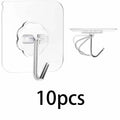 Heavy Duty Transparent Wall Hooks (Damage-Free Hanging